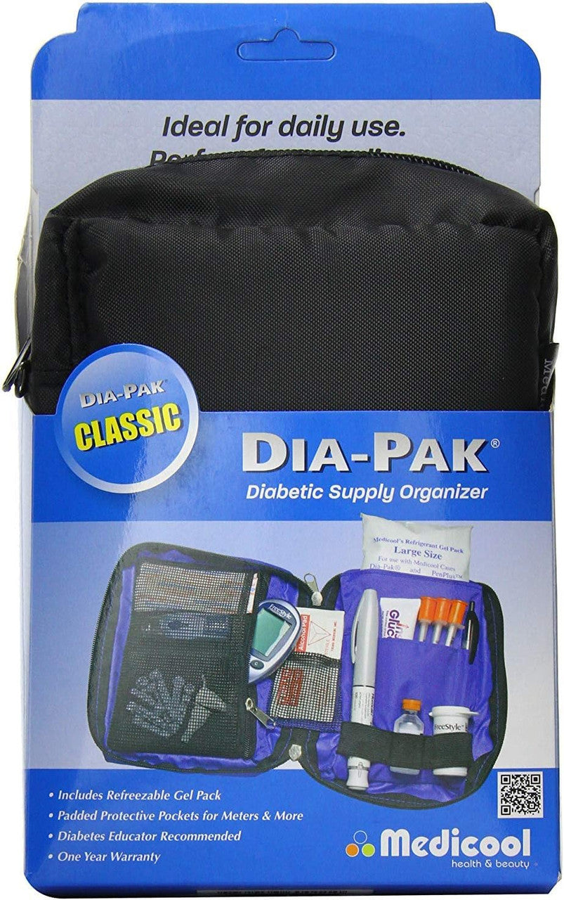 Madecool Dia Pak Diabetic Classic Travel Organizer, Blue - 1 Ea